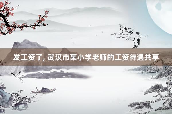发工资了, 武汉市某小学老师的工资待遇共享